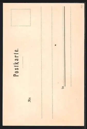 Künstler-AK Stuttgart, Schloss Solitude