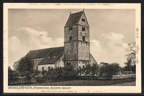 AK Brendlorenzen, Pfarrkirche, Äussere Ansicht