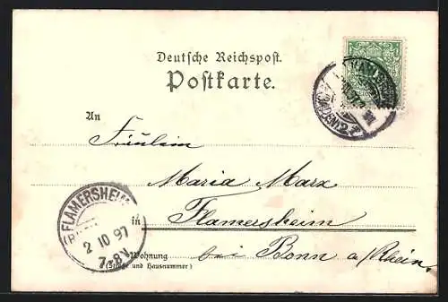 Künstler-AK C.Biese: Überlingen / Bodensee, Ortspartie im Abendrot