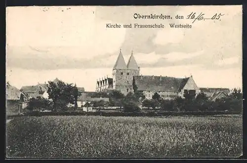 AK Obernkirchen, Kirche und Frauenschule, Westseite