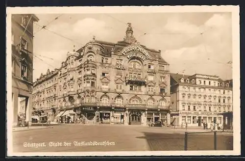 AK Stuttgart, Blick auf den Friedrichsbau