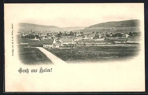 AK Aalen, Totalansicht gegen die Berge