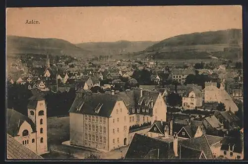 AK Aalen, Blick über die Dächer der Stadt