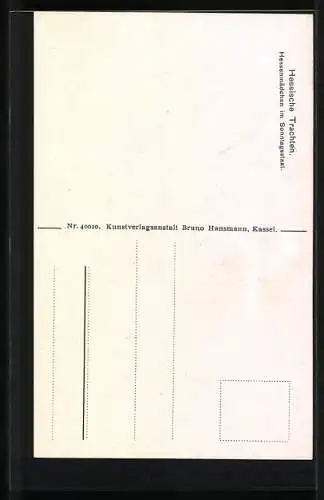 AK Hessenmädchen im Sonntagsstaat