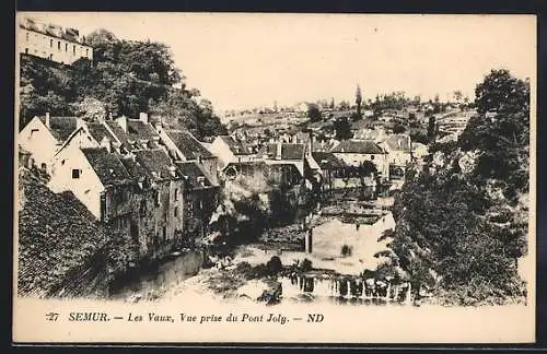 AK Semur, Les Vaux, Vue prise du Pont Joly