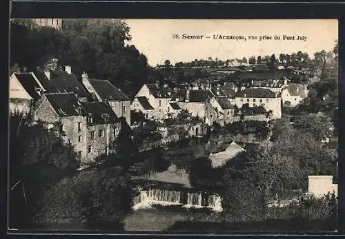 AK Semur, L`Armancon, vue prise du Pont Joly