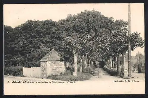 AK Arnay-le-Duc, Promenade de l`Argentolle, 1re vue