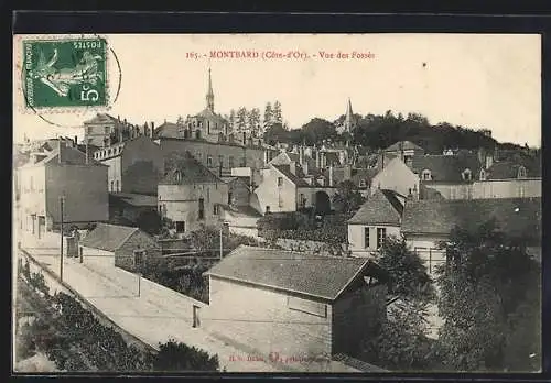 AK Montbard, Vue des Fossés