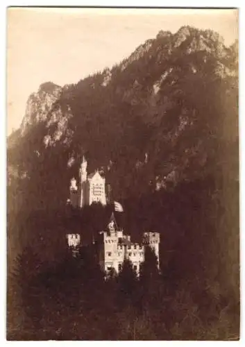 Fotografie unbekannter Fotograf, Ansicht Hohenschwangau, Schloss Hohenschwangau