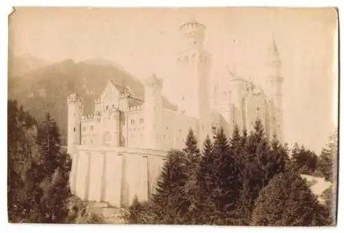 Fotografie unbekannter Fotograf, Ansicht Hohenschwangau, Schloss Hohenschwangau