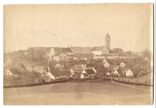 Fotografie unbekannter Fotograf, Ansicht Füssen, Panorama der Stadt