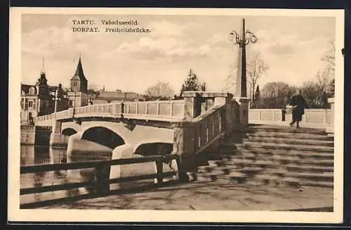 AK Dorpat, Partie an der Freiheitsbrücke