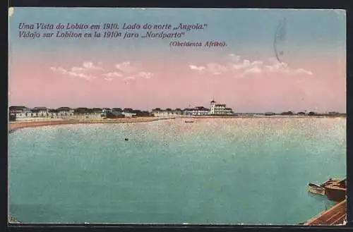 AK Angola, Uma Vista do Lobito em 1910, Lado do norte Angola