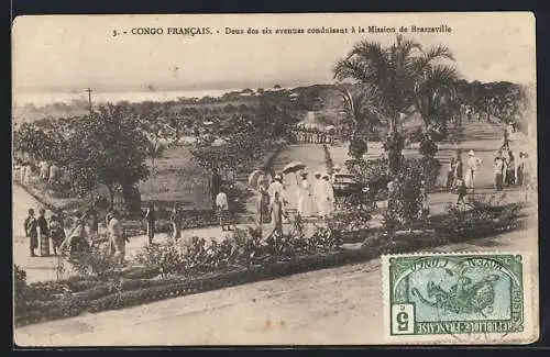 AK Brazzaville, Deux des six avenues conduisant à la Mission