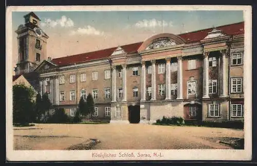 AK Sorau /N.-L., Königliches Schloss mit Turm