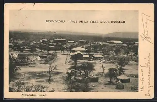 AK Diré-Daoua, Vue de la Ville a Vol d`Oiseau