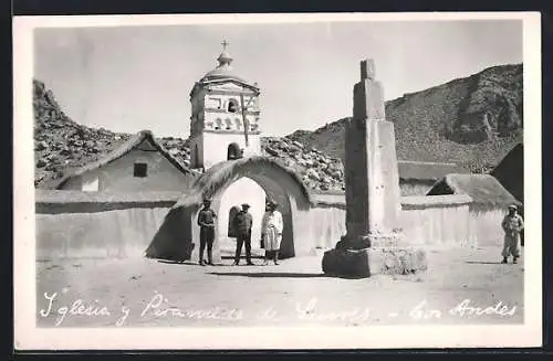 AK Los Andes, Iglesia y Piramide de Lucres