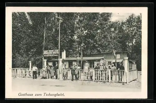 AK Wien, Gasthaus zum Tschunglwirt