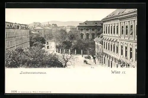 AK Wien, Blick in die Liechtensteinstrasse