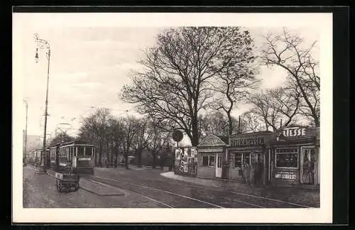 AK Wien, Franzensbrückenstrasse, Praterstern und Nordbahn, Strassenbahn