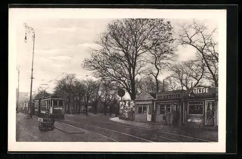 AK Wien, Franzensbrückenstrasse, Praterstern und Nordbahn, Strassenbahn