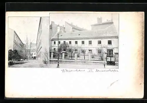 AK Wien, Waisenhaus in der Kaiserstrasse