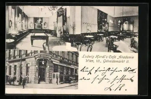 AK Wien, Ludwig Handl`s Café Akademie, Getreidemarkt 11