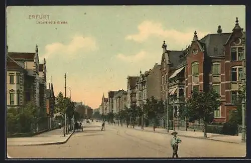 AK Erfurt, Daberstädterstrasse mit Abzweig