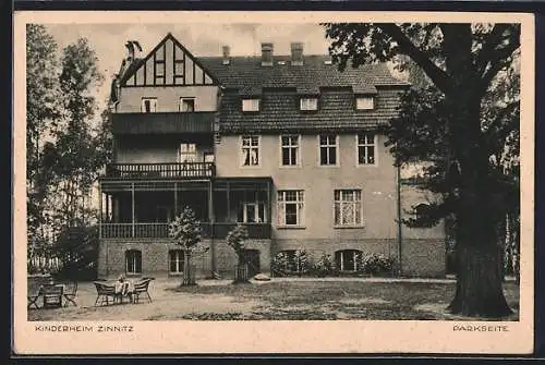 AK Zinnitz, Kinderheim des Eisnebahnervereins Berlin