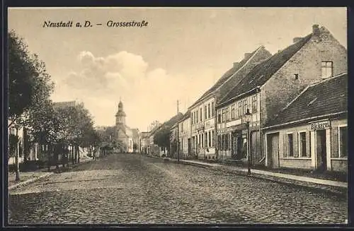 AK Neustadt an der Dosse, Blick in die Grossestrasse