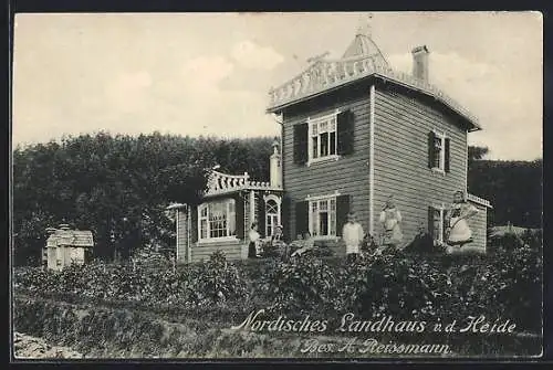 AK Saalfeld /Saale, Nordisches Landhaus v. d. Heide, Bes. A. Reissmann