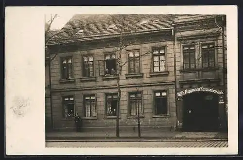 Foto-AK Magdeburg, Karosseriewerk Wilh. Hoppmann ca. 1920