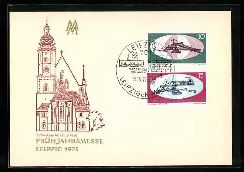 AK Leipzig, Frühjahrsmesse 1971, Thomaskirche