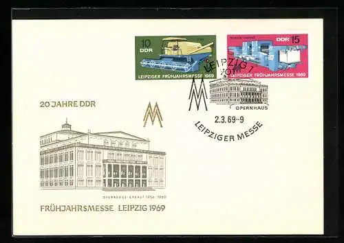 AK Leipzig, Frühjahrsmesse 1969, Opernhaus