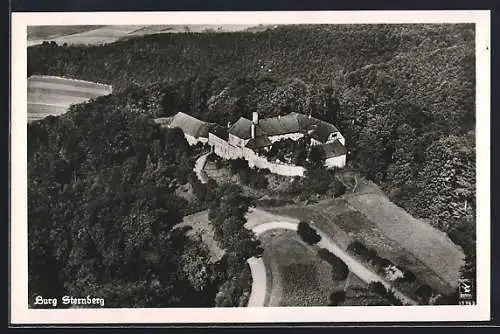 AK Extertal, Burg Sternberg vom Flugzeug aus