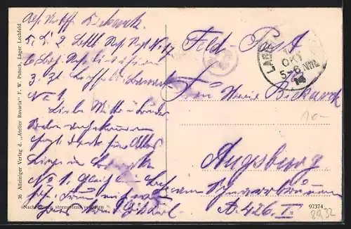 AK Lager Lechfeld, Truppenübungsplatz, Infanterie in Gefechtspause