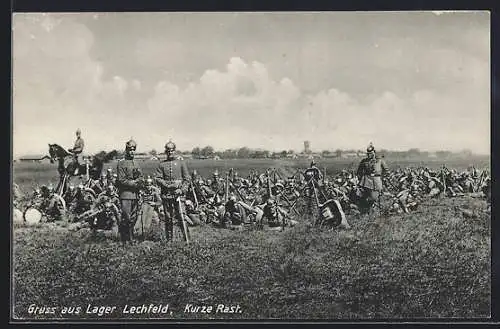 AK Lager Lechfeld, Truppenübungsplatz, Kurze Rast