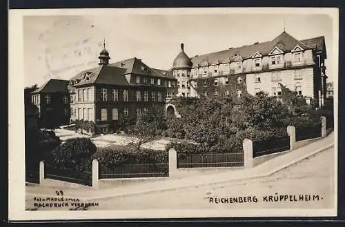 AK Reichenberg, Partie am Krüppelheim