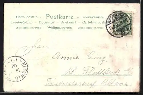 AK Hamburg, Hopfenmarkt mit Kirche