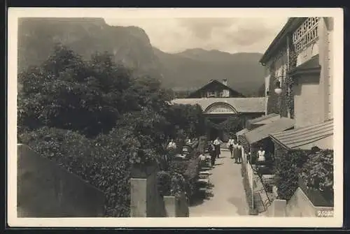 AK Garmisch-Partenkirchen, Gaststätte & Cafe Kurtheater, Inh. Hans Miehle