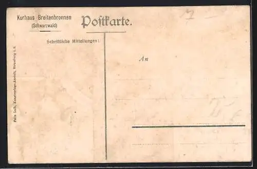 AK Sasbachwalden / Schwarzwald, Kurhaus Breitenbronnen bei Vollmond