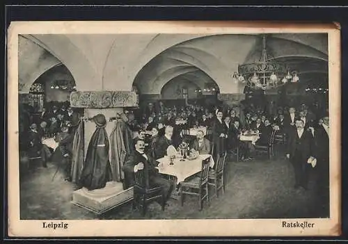 AK Leipzig, Im Gasthaus Ratskeller