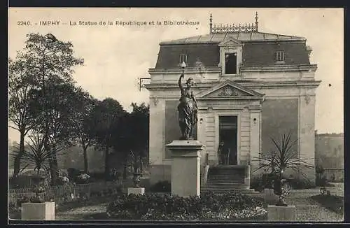 AK Imphy, la Statue de la République et la Bibliothèque