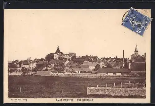 AK Luzy, Nièvre, Vue générale de la ville