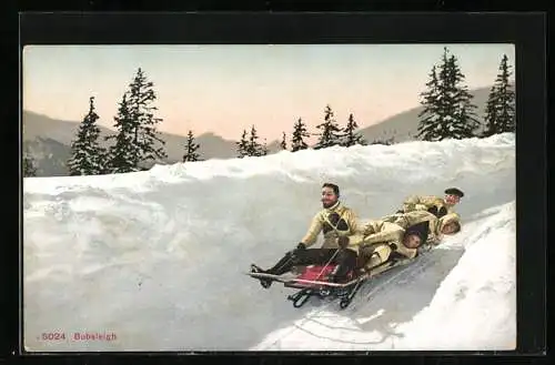 AK Bobsleigh, Vierer-Team im Schlitten