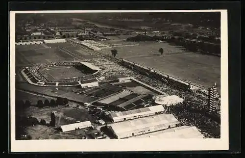 AK Stuttgart, Festplatz 15. Deutsches Turnfest 1933, Fliegeraufnahme