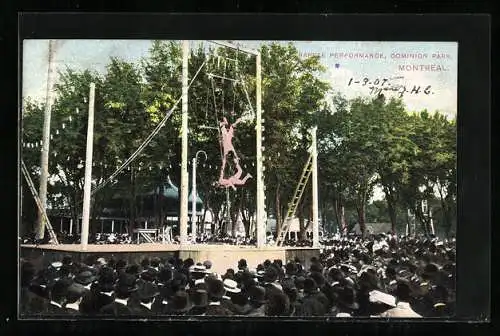 AK Montreal, Trapeze Performance, Dominion Park, Volksfest