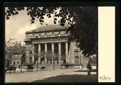 Foto-AK Max Baur: Strassburg, das Theater