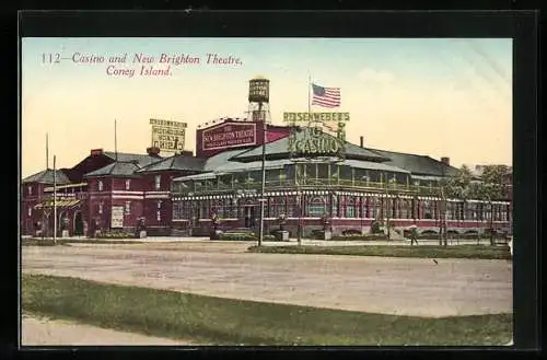 AK Coney Island, N.Y., Casino and New Brighton Theatre