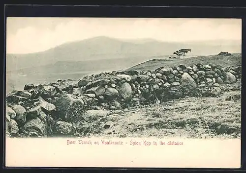 AK Vaalkrantz, Boer Trench on Vaalkrantz, Spion Kop in the distance